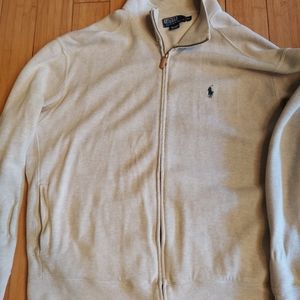 Polo Ralph Lauren zipper warm beige jacket.XL